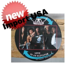 Originele Picture Disk (LP) van Aerosmith 'love in an elevator' 1989