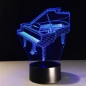 Piano - Vleugel LED verlichting (verandert van kleur)