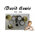 Drumstel David Bowie 1947-2016 'STAR'