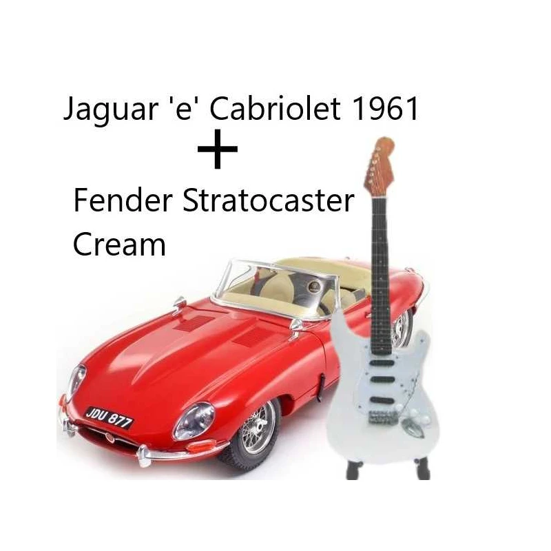 SET Jaguar 'e' Cabriolet 1961 met Gibson Les Paul Whitley 1961