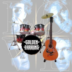 Set: drumstel Golden Earring met gitaar 'The Naked Truth' TIJDELIJK LEVERBAAR !!!