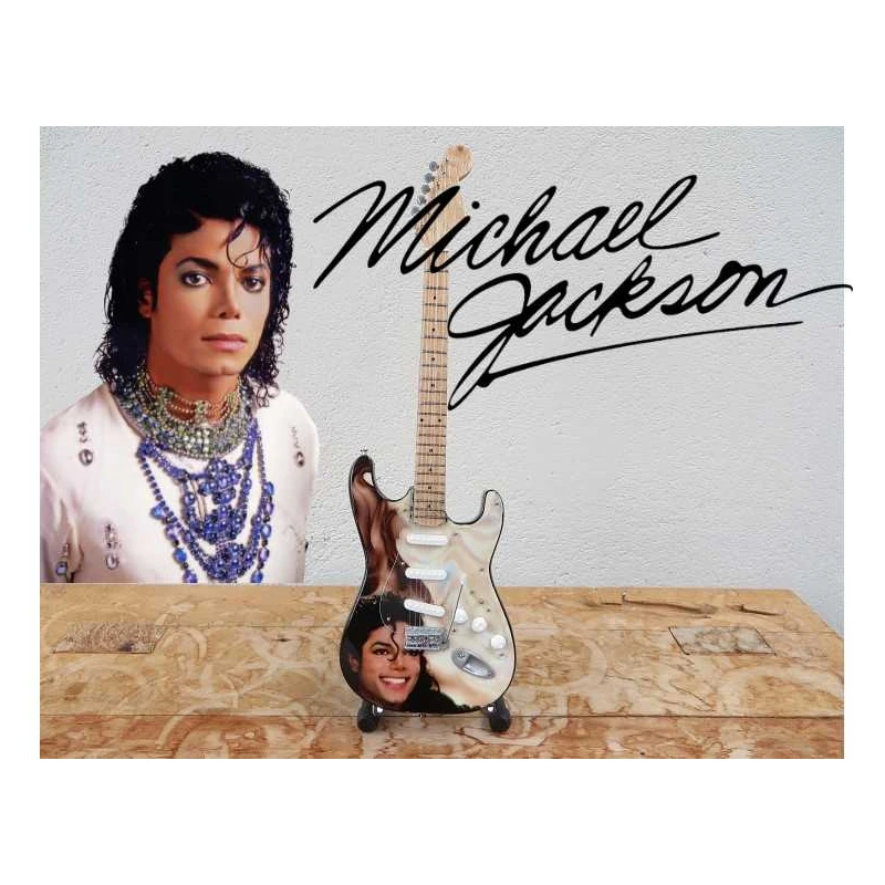 Gitaar Fender Stratocaster Michael Jackson Tribute to "The best pop artist"