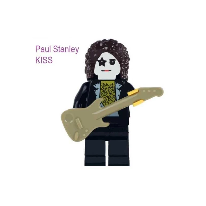 Lego ROCK poppetje Lego achtig Paul Stanley KISS
