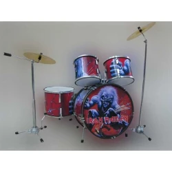 miniatuur drumstel Iron Maiden - STANDAARD model -