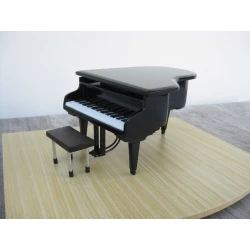 Vleugel /piano met echte snaren MAT zwart!